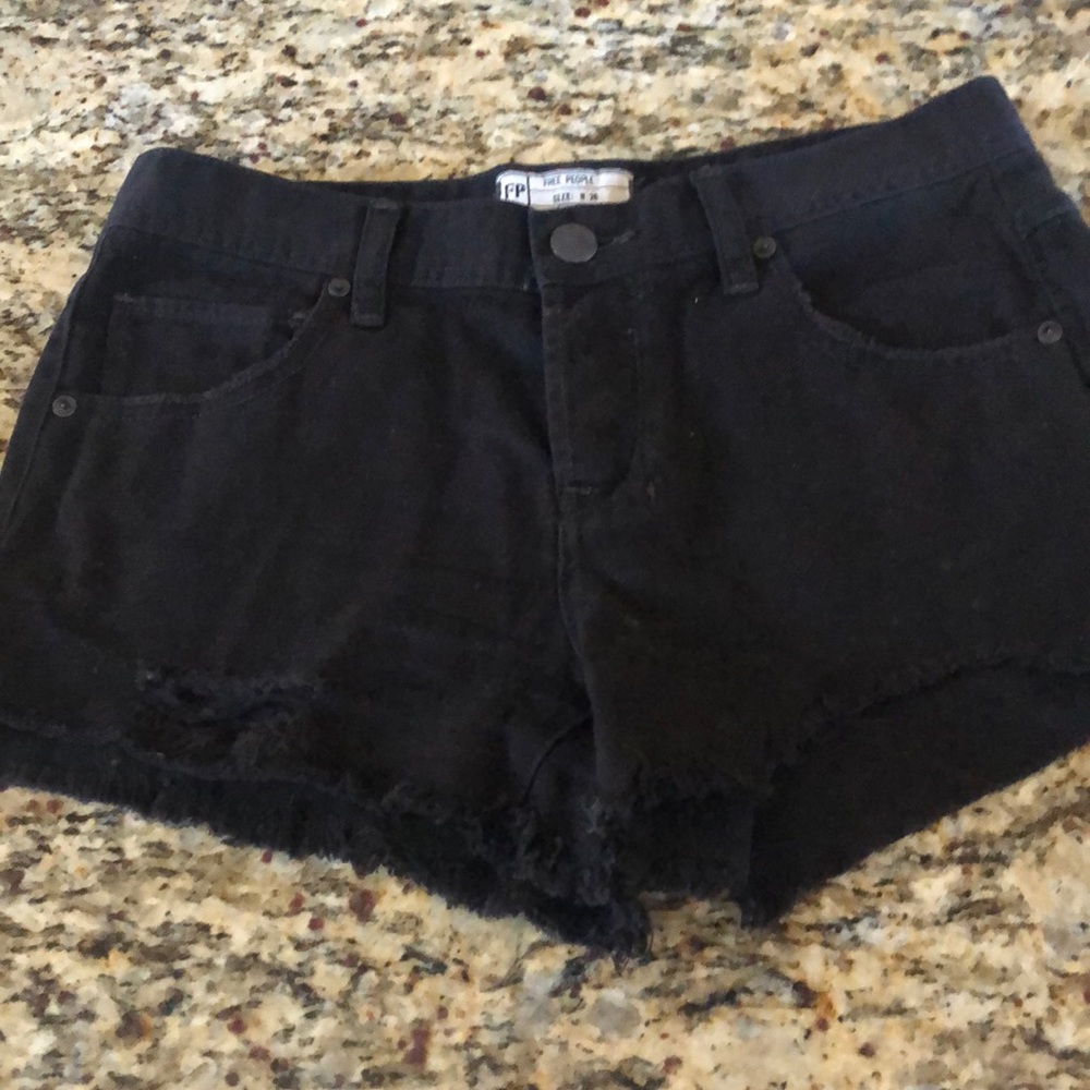 Free people denim shorts!